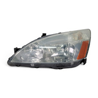 2003-2007 Honda Accord Headlight Head Lamp, Left Driver Side 33151-SDA-A01, F015, OEM, 2003, 2004, 2005, 2006, 2007