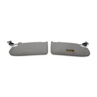 2004-2007 Honda Accord Sun Visor Sunvisor Left/Right Set (2) Gray, 83230-SDB-A03ZA, F015, OEM, 2004, 2005, 2006, 2007, 2008