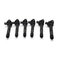 2004-2007 Honda Accord Igniter Ignition Coil Plug 6 Piece Set V6 3.0L 30520-RCA-S01, F015, OEM, 2004, 2005, 2006, 2007
