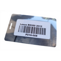 2009-2012 Lexus ES350 Fender Cover Liner, Front Left/Driver 53876-33180, F016, OEM, 2010, 2011, 2012