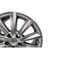2009-2012 Lexus ES350 Rim Wheel 17in 10 Spoke #2 Factory 4261A-33050, F016, OEM, 2009, 2010, 2011, 2012