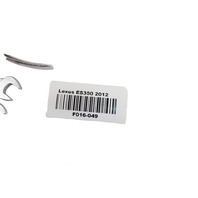 2010-2012 Lexus ES350 Spare Tire Tool Set Kit Jack Assembly Wrench 8 Piece 09111-33030, F016, OEM, 2010, 2011, 2012