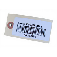 2007-2012 Lexus ES350 Radiator Reserve Coolant Tank Reservoir, 16470-28100, F016, OEM, 2007, 2008, 2009, 2010, 2011, 2012