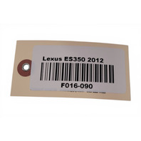 2009-2012 Lexus ES350 Fan Blower Motor Cooling Unit 87103-33120, F016, OEM, 2009, 2010, 2011, 2012