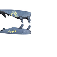 2009-2012 Lexus ES350 Front Right/Left Fog Light/Lamp Cover Gray Set, 53141-33100, 53142-33110 F016, OEM, 2009, 2010, 2011, 2012