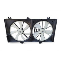 2007-2012 Lexus ES350 Cooling Radiator Fans with Shrouds, 16711-31250, F016, OEM, 2007, 2008, 2009, 2010, 2011, 2012