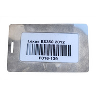 2011-2012 Lexus ES350 Rear Left/Driver Side Caliper 47850-33240, F016, OEM, 2011, 2012