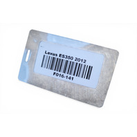 2007-2012 Lexus ES350 Brake Master Cylinder Assembly 47201-33470, F016, OEM, 2007, 2008, 2009, 2010, 2011, 2012