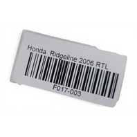 2006-2014 Honda Ridgeline Spare Tire Tool Kit Set, 89310-SJC-A02, 89211-SJC-A01, F017, OEM, 2006, 2007, 2008, 2009, 2010, 2011, 2012, 2013, 2014