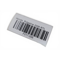 2006-2007 Honda Ridgeline Ignition Switch Column w/Key, 06351-SJC-A10, F017, OEM, 2006, 2007