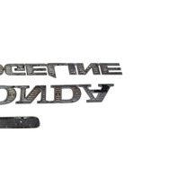 2006-2014 Honda Ridgeline Emblem Logo "RIDGELINE" "4WD" "HONDA" Rear Trunk, 75722-SJC-A01, F017, OEM, 2006, 2007, 2008, 2009, 2010, 2011, 2012, 2013, 2014