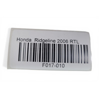 2006 Honda Ridgeline Seatbelt Seat Belt Front Left Black, 04818-SJC-A00ZA, F017, OEM, 2006