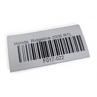 2006-2008 Honda Ridgeline Side View Mirror Left/Driver White, 76250-SJC-A21ZD, F017, OEM, 2006, 2007, 2008