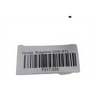 2006-2008 Honda Ridgeline Right/Passenger Mirror Heated White, 76200-SJC-A21ZD, F017, OEM, 2006, 2007, 2008