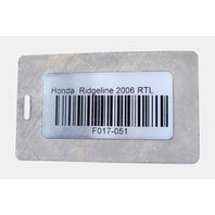 2006-2014 Honda Ridgeline Rear Right/Passenger Knuckle Spindle, 52210-SJC-A02, F017, OEM, 2006, 2007, 2008, 2009, 2010, 2011, 2012, 2013, 2014