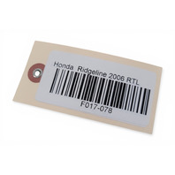 2006-2014 Honda Ridgeline Hood Cable Wire Opener, 74130-SJC-A00ZB, F017, OEM, 2006, 2007, 2008, 2009, 2010, 2011, 2012, 2013, 2014