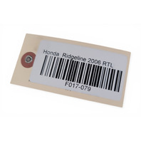 2006-2008 Honda Ridgeline A/C Heater Climate Control Unit, 79600-SJC-308ZA, F017, OEM, 2006, 2007, 2008