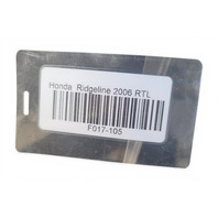 2006-2008 Honda Ridgeline Engine Top Cover 3.5L, 17121-RJE-A00, F017, OEM, 2006, 2007, 2008