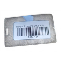 2006-2008 Honda Ridgeline Inlet Intake Tube, 17245-RJE-A00, F017, OEM, 2006, 2007, 2008