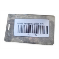 2006-2014 Honda Ridgeline Hood Latch Lock, 74120-SJC-A11, F017, OEM, 2006, 2007, 2008, 2009, 2010, 2011, 2012, 2013, 2014