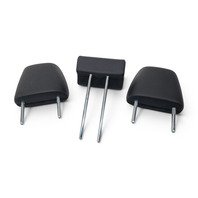 2017-2021 Honda Ridgeline Rear Headrest, Black, Left/Right/Center Set(3), 82140-T6Z-A41ZC, F018, OEM, 2017, 2018, 2019, 2020, 2021