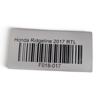 2017-2019 Honda Ridgeline Radio CD Player Display Screen Receiver, 39100-T6Z-A11, F018, OEM, 2017, 2018, 2019