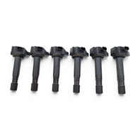 2017-2025 Honda Ridgeline Igniter Plug Hole Ignition Coil Set (6) 30520-5G0-A01, F018, OEM, 2017, 2018, 2019, 2020, 2021, 2022, 2023, 2024, 2025