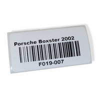 1997-2004 Porsche Boxster 986 Rear ngine Firewall Carpet Grey, 986-551-035-01-C50, F019, OEM, 1997, 1998, 1999, 2000, 2001, 2002, 2003, 2004