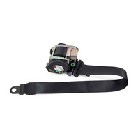 2002-2004, 2009-2012 Porsche Boxster 986 Seatbelt Seat Belt Front Right Black, 987-803-034-10-A23, F019, OEM, 2002, 2003, 2004, 2009, 2010, 2011, 2012
