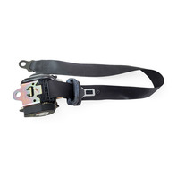 2002-2004, 2009-2012 Porsche Boxster 986 Seatbelt Seat Belt Front Left Black, 987-803-033-06-A23, F019, OEM, 2002, 2003, 2004, 2009, 2010, 2011, 2012