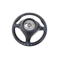 1997-2004 Porsche Boxster 986 Steering Wheel Tiptronic Steering Wheel Black Leather, 996-347-804-64-A28, F019, OEM, 1997, 1998, 1999, 2000, 2001, 2002, 2003, 2004