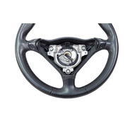 1997-2004 Porsche Boxster 986 Steering Wheel Tiptronic Steering Wheel Black Leather, 996-347-804-64-A28, F019, OEM, 1997, 1998, 1999, 2000, 2001, 2002, 2003, 2004