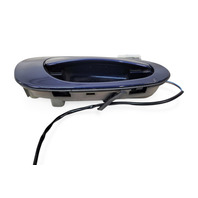 1998-2004 Porsche Boxster 986 Exterior Door Handle Front Right/Passenger Blue, PCG-537-614-A, F019, OEM, 1998, 1999, 2000, 2001, 2002, 2003, 2004