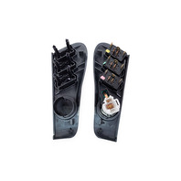 2000-2002 Porsche Boxster 986 Right/Left Dash Switch Plate Bezel Set, 986-552-233-01-5Q0, F019, OEM, 2000, 2001, 2002