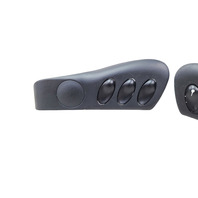 2000-2002 Porsche Boxster 986 Right/Left Dash Switch Plate Bezel Set, 986-552-233-01-5Q0, F019, OEM, 2000, 2001, 2002