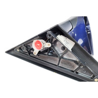 2001-2004 Porsche Boxster 986 Front Left Driver Side Door Rear View Mirror Blue, 996-731-219-05-G2L, F019, OEM, 2001, 2002, 2003, 2004