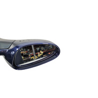 2001-2004 Porsche Boxster 986 Front Left Driver Side Door Rear View Mirror Blue, 996-731-219-05-G2L, F019, OEM, 2001, 2002, 2003, 2004