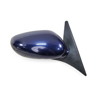 2001-2004 Porsche Boxster 986 Front Right/Passenger Side Door Rear View Mirror Blue, 996-731-220-05-G2L, F019, OEM, 2001, 2002, 2003, 2004
