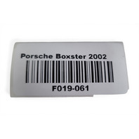 1997-2004 Porsche Boxster 986 Trunk Lid Deck Spoiler Wing Blue, 986-504-109-00, F019, OEM, 1997, 1998, 1999, 2000, 2001, 2002, 2003, 2004