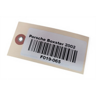 1997-2002 Porsche Boxster 986 Rear Storage Shelf Compartment Black, 986-551-223-00, F019, OEM, 1997, 1998, 1999, 2000, 2001, 2002