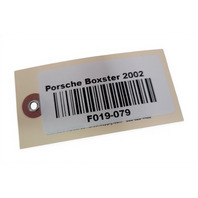 1997-2004 Porsche Boxster 986 Convertible Trunk Hinge Set Left 986-561-571-01-GRV, F019, OEM, 1997, 1998, 1999, 2000, 2001, 2002, 2003, 2004