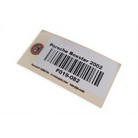 1997-2004 Porsche Boxster 986 High/Low Tone Pitched Horn Assembly, 996-635-206-07, F019, OEM, 1997, 1998, 1999, 2000, 2001, 2002, 2003, 2004