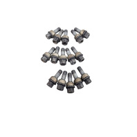 1997-2012 Porsche Boxster 986 Wheel Rim Lug Nut Bolt Set of 15, 997-361-057-02, F019, OEM, 1997, 1998, 1999, 2000, 2001, 2002, 2003, 2004, 2005, 2006, 2007, 2008, 2009, 2010, 2011, 2012