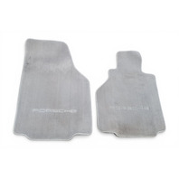 1997-2004 Porsche Boxster 986 Floor Mats 2 Piece Set Gray, F019, OEM, 1997, 1998, 1999, 2000, 2001, 2002, 2003, 2004