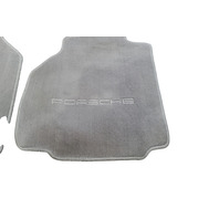 1997-2004 Porsche Boxster 986 Floor Mats 2 Piece Set Gray, F019, OEM, 1997, 1998, 1999, 2000, 2001, 2002, 2003, 2004