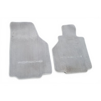 1997-2004 Porsche Boxster 986 Floor Mats 2 Piece Set Gray, F019, OEM, 1997, 1998, 1999, 2000, 2001, 2002, 2003, 2004