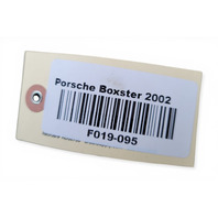 2001-2004 Porsche Boxster 986 Engine Wire Harness, F019, OEM, 2001, 2002, 2003, 2004