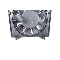 1997-2004 Porsche Boxster 986 Left Cooling Radiator Fan W/Shroud, 996-624-135-00, F019, OEM, 1997, 1998, 1999, 2000, 2001, 2002, 2003, 2004