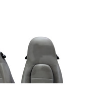 1999-2004 Porsche Boxster 986 Front Right/Left Seat Assembly Set Gray, F019, OEM, 1999, 2000, 2001, 2002, 2003, 2004