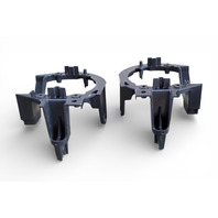 2011-2017 Nissan Leaf Fog Light Bracket Right/Left Set, 26910-3NA0A, F020, OEM, 2011, 2012, 2013, 2014, 2015, 2016, 2017